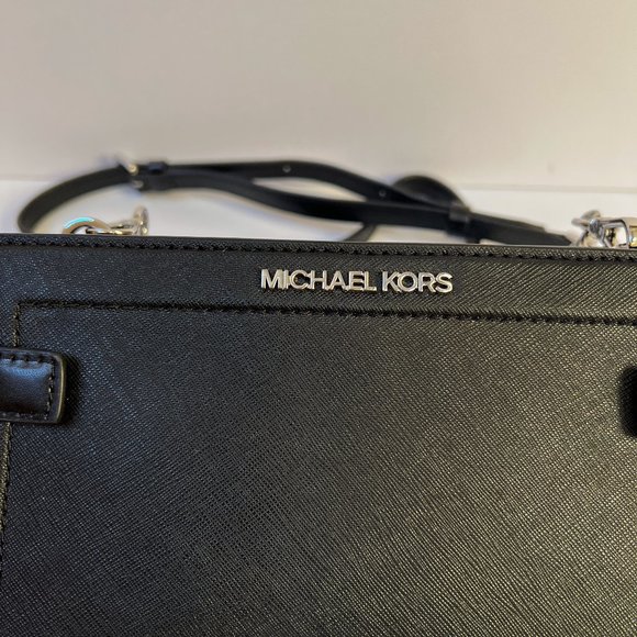 Michael Kors Rayne Small MINI Crossbody Bag Black - Picture 5 of 13